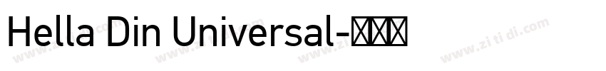 Hella Din Universal字体转换